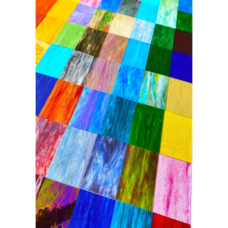 PALJOLLY 6 Sheets 7 1/2 x 6 inch Iridescent Stained