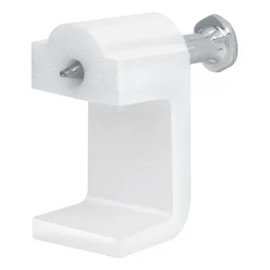 Grapa Para Cable Plano 10mmblanca Bolsa 20 Pz Volteck 48279                                                                                           
