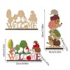 BSITSSS 2PCS Wooden Thanksgiving Sign, Hedgehog Squirrel Wooden Fall Signs