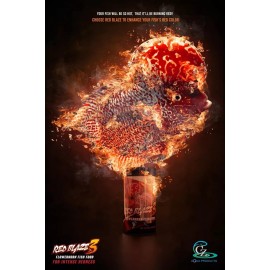 CZ AQUA PRODUCTS FLOWERHORN FISH FOODS - RED BLAZE 100G - FREE SHIPPING