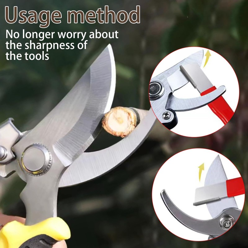 Vartraflux-2025 New Pocket Knife Sharpener, Portable Garden Tool Sharpener -