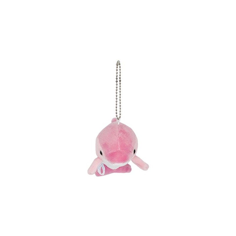 Aqua Stuffed Marine Anywhere and Friends Keychain Dolphin Pink 00080084