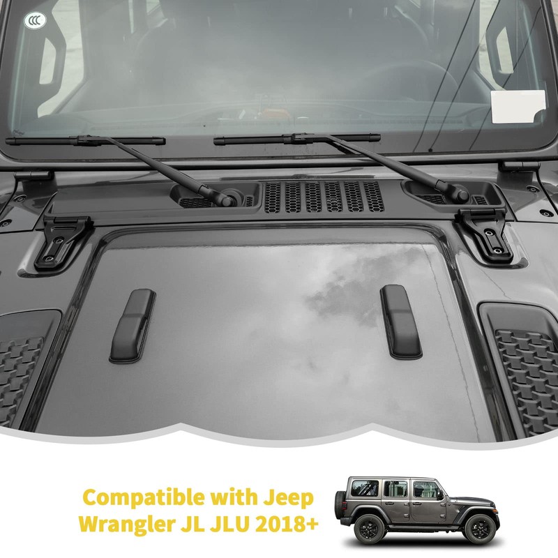 RT-TCZ Hood Hinge Cover Exterior Decoration Kits Accessories for Jeep
