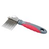 YOURS DROOLLY Shear Magic DeMatting Comb / Grey/Red 1 Count