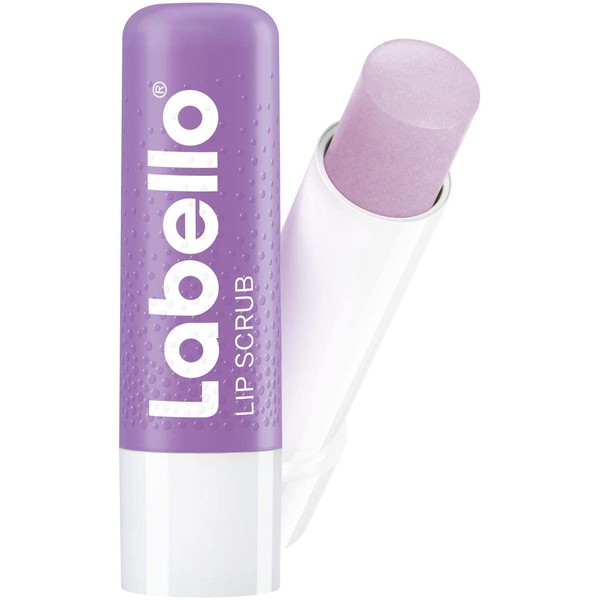 Labello Lip Scrub Fig + Coconut (5.5 ml), Lip Care with Scrub Particles of Natural Origin, Gentle Lip Scrub with Vitamin E