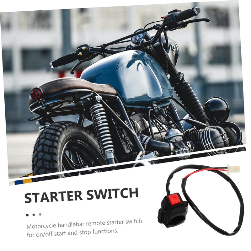 ULTECHNOVO Motorcycle Handlebar Remote Starter Ignition Button for Enhanced Performance