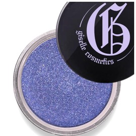 Giselle Cosmetics Blue Purple Loose Powder Eyeshadow - Organic Mineral Makeup, Eyeshadow Palette, Highlighter Makeup, Shimmer & Matte Finish, Non-Toxic, Loose Pigment, Glitter Eyeshadow