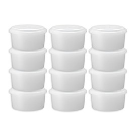 【Amazon.co.jp Exclusive】DOSHISHA Ice Cube Tray M Size 12-Piece Set for Shaved Ice Maker, Cup Body Diameter Approx. 3.8 inches × Height 2.1 inches (Ice Cube Diameter Approx. 3.4 inches) White HS-19MAZ