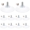 GORGECRAFT 12 Pieces License Plate Suction Cup Hooks Clear 52mm