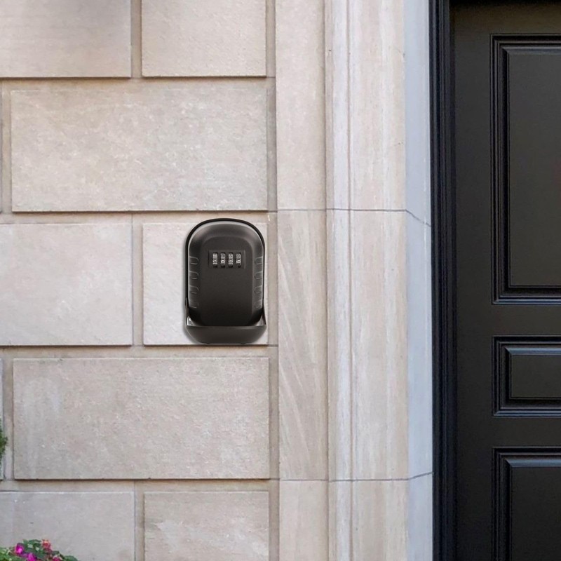 SEPOX Metal Key Lock Box with 4-Digit Combination, Waterproof Wall