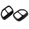 2pcs Gloss Black Car Tail Exhaust Pipe Cover Trim Stainless