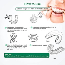 Anti-Snoring Device for Restful Nights, Snore Guard Anti-snoring Device for Stop Snoring, Adjustable Snore Stopper, Effective Snoring Solution Anti Snoring, Night Guard for Grinding Teeth