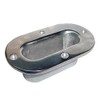 White Water 6204S Stainless Oval Hawse Pipe, 4-1/2” x 1-1/2”