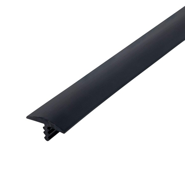 Outwater Industries 25 Foot Black 5/8 Inch Center Barb Tee Moulding T Molding Hobbyist Pack, Small Projects, Arcade Machines and Tables