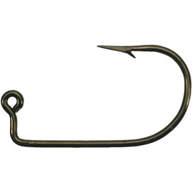 Eagle Claw 571 Short Shank Aberdeen JIG Hooks Live Bait Jig Hooks (100pk) 1/0 and #1 Bronze Jig Hook (571 Short BR #1 100PK)