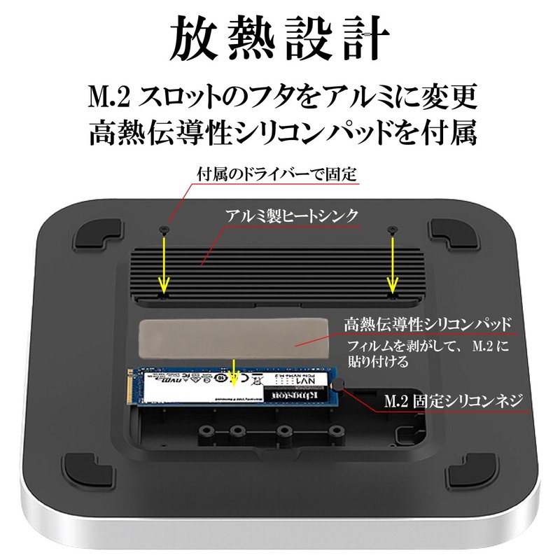 Mac mini Docking Station TypeC (8in2) Silver Model Number: MC25MH