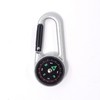 Compass carabiner silver key ring outdoor multipurpose key holder 3ea