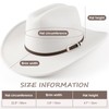 AQOKKA Western Cowboy Hats for Women Classic Felt Wide Brim