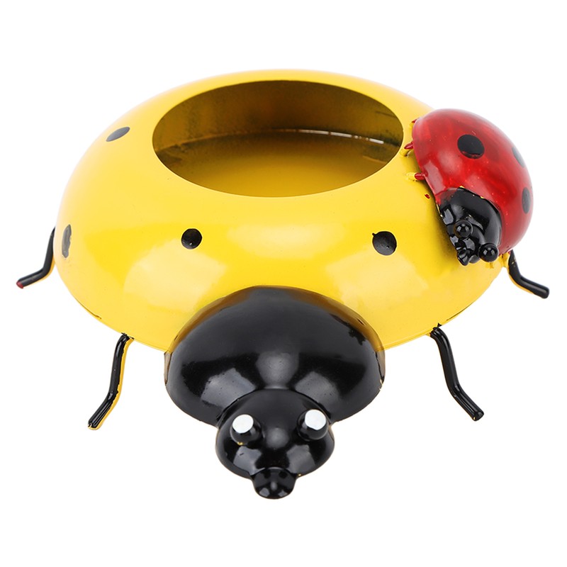 5.4cm Diameter Flower Pot Decor Ladybug Shaped Smoothing Surfaces Iron