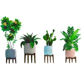 Maydahui Wall Sticker, Plant, Potted Plant, Cactus, Palm Leaves, Flowers, Chair Rack, Stylish, Wallpaper, Sticker, Removable Wallpaper, Children, Room, Room Decoration, Entrance, Living Room, Sticker,