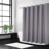 Flax linen like 240 GSM heavy stable shower curtain for