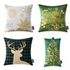 Phantoscope Pack of 4 Merry Christmas Throw Pillow Covers, Velvet