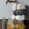 Fazzini Pampering Set of 4 Face Cloths 100% Cotton Lead