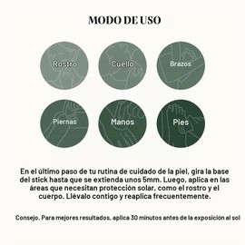 MIXSOON Bean Sunstick – Barra Solar Facial Ligera con Extracto de Soya Fermentada SPF 50 15 g