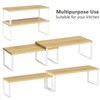 NEX Kitchen Cabinet and Counter Shelf Organizer, Stackable & Expandable,