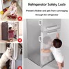 WADY 2 Piezas bloqueo del refrigerador cerraduras de la puerta