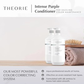 THEORIE Platinum Effects Conditioner- Concentrated Color Maintenance and Correction for Blonde, Silver & Color Treat Hair. Potent Pigments Eliminate Brassiness & Yellowing. (800 mL)