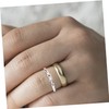 TOVINANNA 2pcs Rose Couple Rings Matching Promise Rings for Him