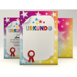Certificate Paper "Best Kids" for Children and Teenagers for Certificates DIN A4 190 g/m² Free Print Templates Certificate Paper Blank Certificate (10)