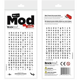 BrickStix Mod - Letters - Removable, Repositionable Stickers for Your Bricks