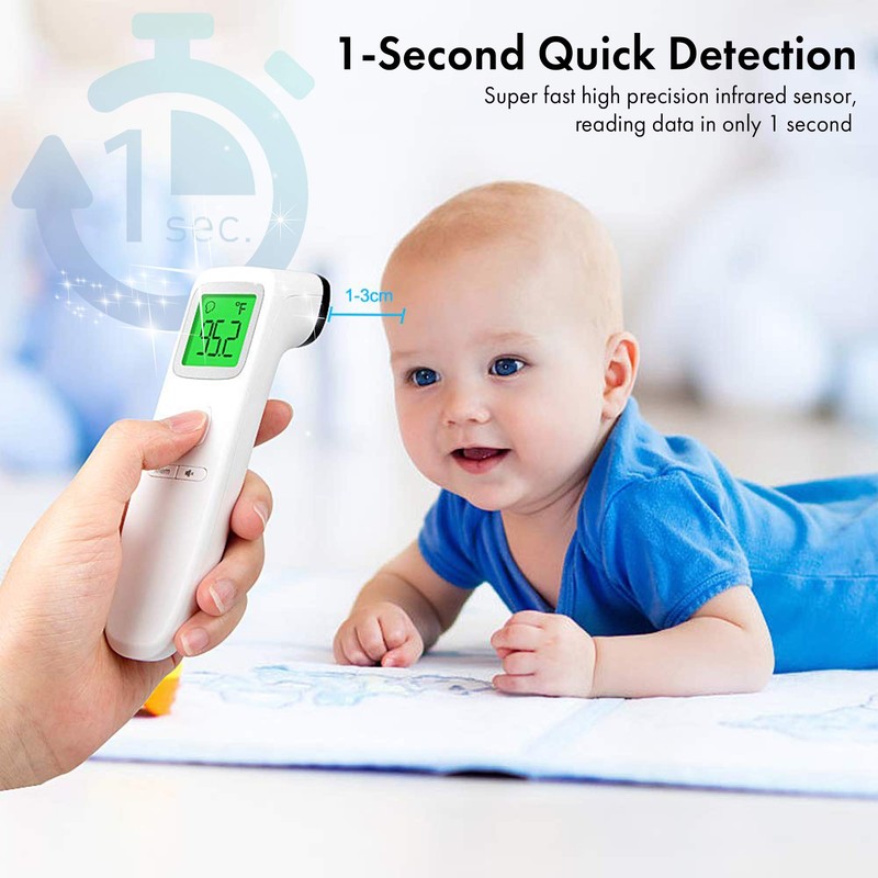 Digital Forehead Thermometer Non-Touch for Children, Baby, Parents Infrared Sensors