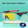 swanoble UV400 2 Sports Sunglasses for Kids Cycling,Light frame Sunglasses
