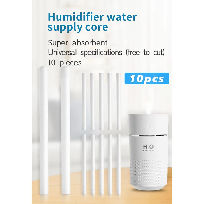 10 Pieces Humidifier Sticks Cotton Filter Refill Sticks Filter Replacement