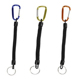 Schicksal. Expandable Carabiner Set of 3, Strap, Key Reel, Keychain, Reel Keychain, Cord Strap, 31.5 inches (80 cm)