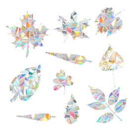 70 Pieces Large Size Anti-Collision Window Stickers, Window Decal to Prevent People and Bird Strikes on Window Glass, Window Decals for Glass Windows (Colorful,70)