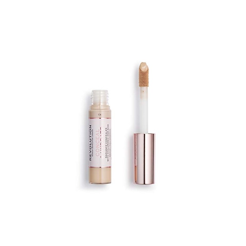 Makeup Revolution Corrector para ocultar e hidratar, cobertura completa y
