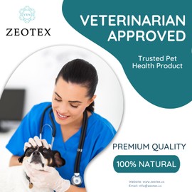 Zeotex Zeolite Powder 100% Natural Food Supplement for Immunity & Detox, Digestive Health, Joint Health Supplement Powder, Liver Detox, Enhance Pet Health w/Easy-to-Use Pet Supplements, 120g/4.23 oz.
