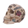 Nemesis Now Natural Bone Coloured Traditional, Tribal Tattoo Fund Skull,