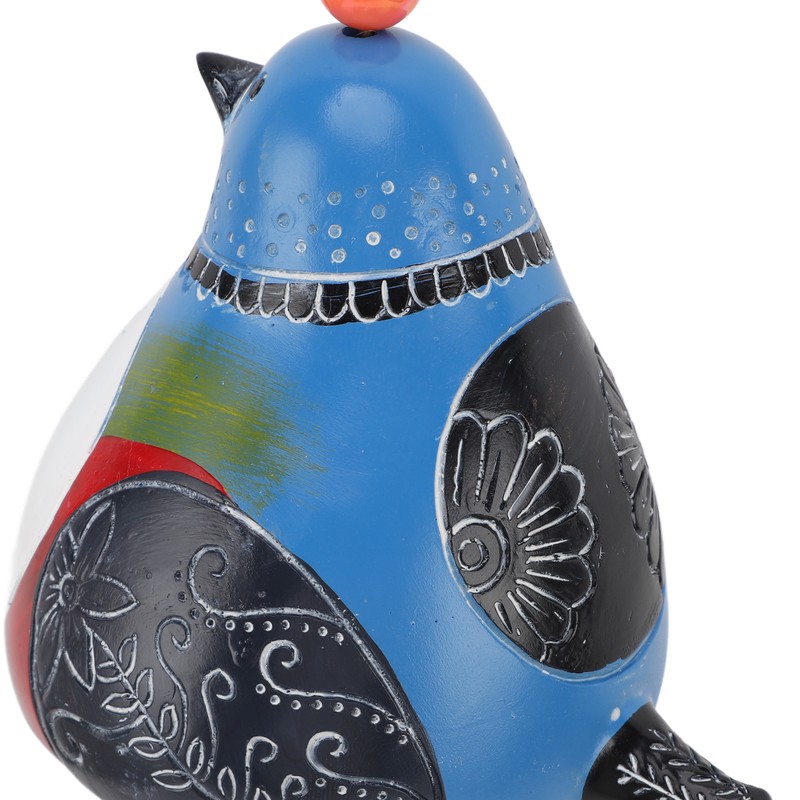 Resin Bird Wind Chime Resin Wood Hand Painted Delightful Melody