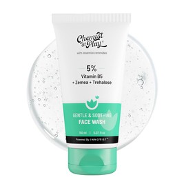 Chemist at Play Gentle & Soothing Facewash Soap & Fragrance-Free Cleanses, Soothes, Refreshes & Hydrates Strengthens Skin Barrier 150ml