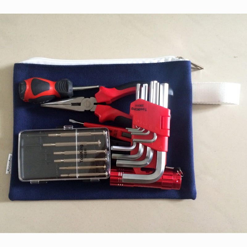 Augbunny 100% Cotton 16oz Heavy Duty Multi-purpose Canvas Zipper Tool