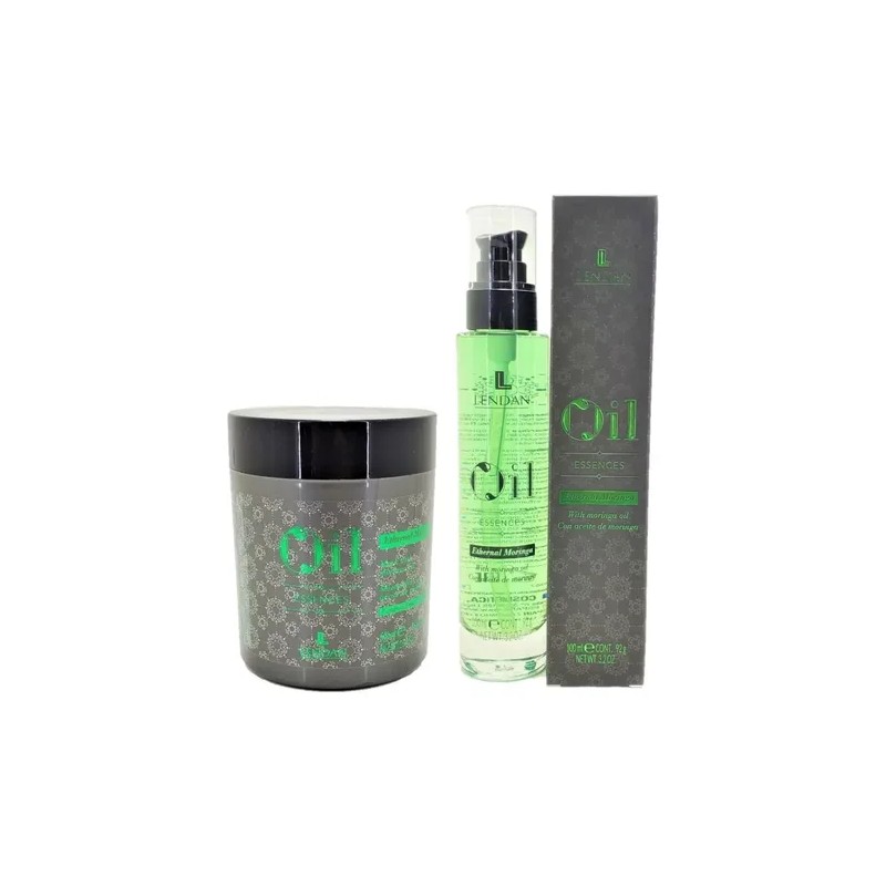 Lendan Moringa Shampoo 300ml Mask 500m Oil Essences 100m
