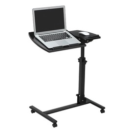LANGRIA Laptop Rolling Cart Table Height Adjustable Mobile Laptop Stand Desk