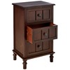 Decor Therapy Simplify Three Drawer Wood Accent Cabinet Side Table,