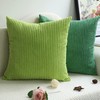 MEKAJUS Pack of 4 Pillow Covers 18x18 Green Decorative Throw