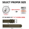 BISONSTRAP Nylon Strap for Men, Two-Piece Military Watch Strap, Quick